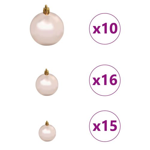 Изкуствена коледна елха с подсветка Зелен 240 cm PVC и метал