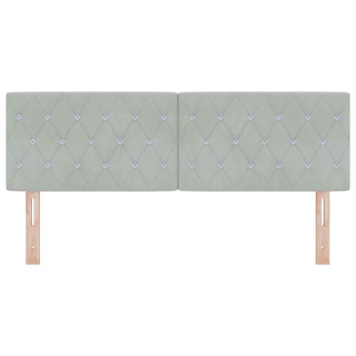 Облегалка за глава с таблото Светлосиво 160 cm Изкуствена