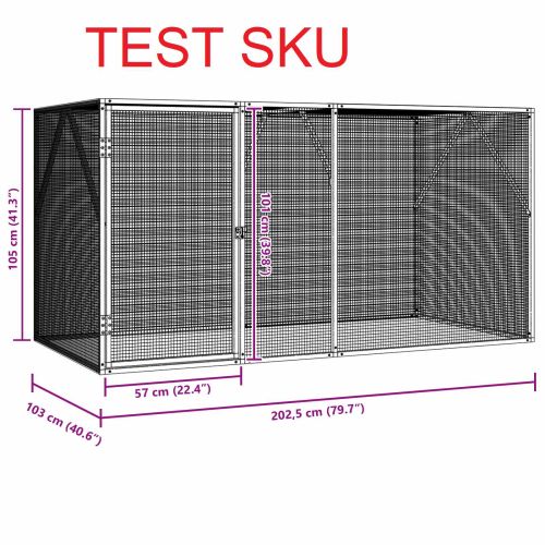 Градинска пейка Кафяво 110 x 56 x 90см