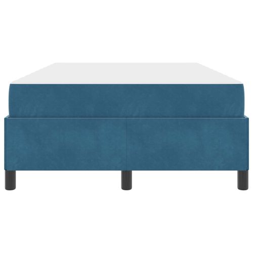 Рамка за легло с матрак Тъмен син 120 x 200 cm текстил