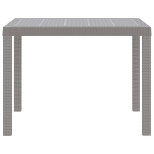 Градинска маса за хранене Светлосиво 100 x 100 x 73 см