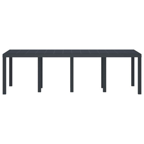 Градинска маса за хранене Антрацит 250 x 100 x 73 см полиратан