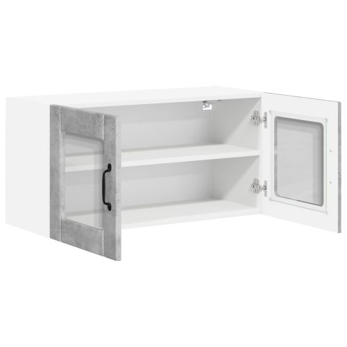 Кухненски шкаф Циментено сиво 80 x 31 x 40 см Инженерно дърво