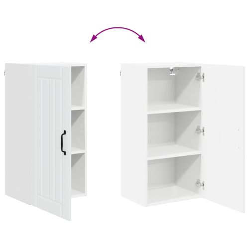 Кухненски шкаф Бяло 40 x 31 x 80 см Инженерно дърво