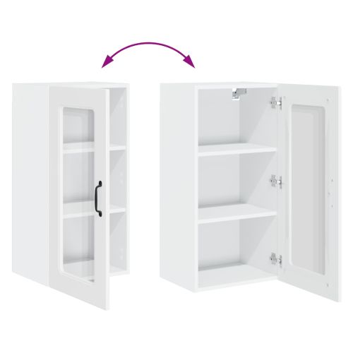 Кухненски шкаф Kalmar 2 pcs Лъскаво бяло 40 x 31 x 80 см