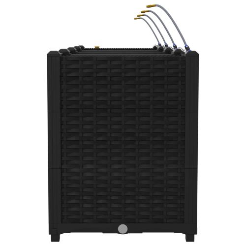 Градински саксии Черно 160 x 40 x 52 см Стомана