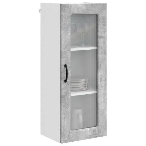 Кухненски шкаф Циментено сиво 40 x 31 x 100 см Инженерно дърво