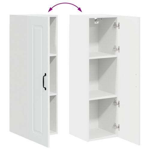 Кухненски шкаф с рафт Бяло 30 x 31 x 100 см Инженерно дърво