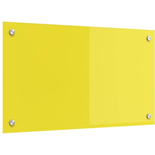 Кухненски заден панел Жълто 70 x 40 x 0,6 см закалено стъкло