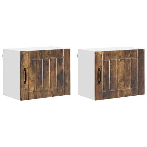 Кухненски шкаф 2 pcs Димян дъб 50 x 31 x 40 см Инженерно дърво