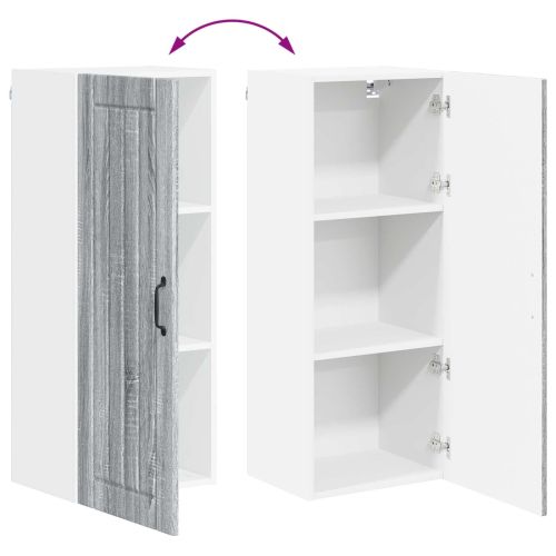 Кухненски шкаф Сив Сонома 40 x 31 x 100 см Инженерно дърво