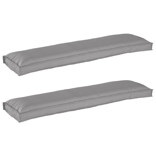 Комплект възглавници за палет 2 pcs Сив 150 x 40 x 8 см