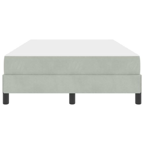 Легло с пружинирана основа Светлосиво 120 x 190 cm текстил