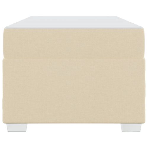 Рамка за легло с матрак Крем 90 x 190 cm текстил