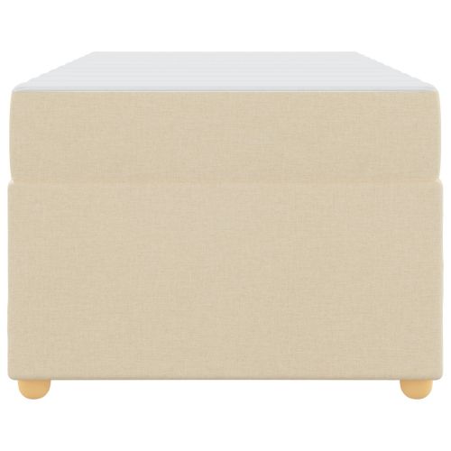 Рамка за легло с матрак Крем 80 x 200 cm текстил