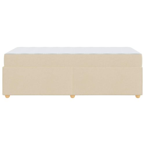 Рамка за легло с матрак Крем 80 x 200 cm текстил