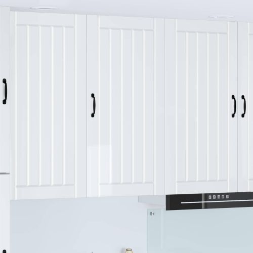 Кухненски шкаф Лъскаво бяло 50 x 31 x 100 см Инженерно дърво