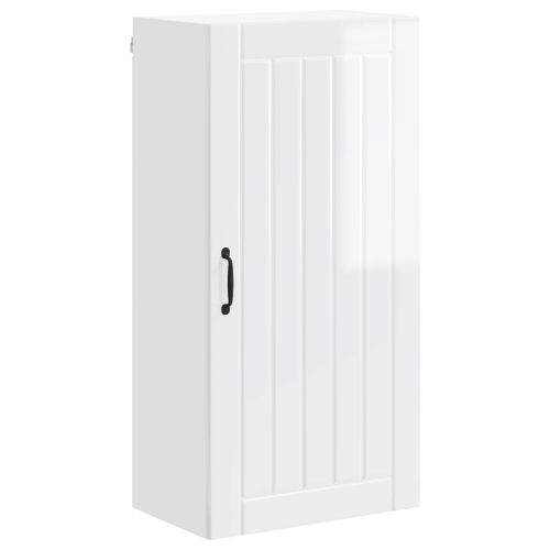 Кухненски шкаф Лъскаво бяло 50 x 31 x 100 см Инженерно дърво