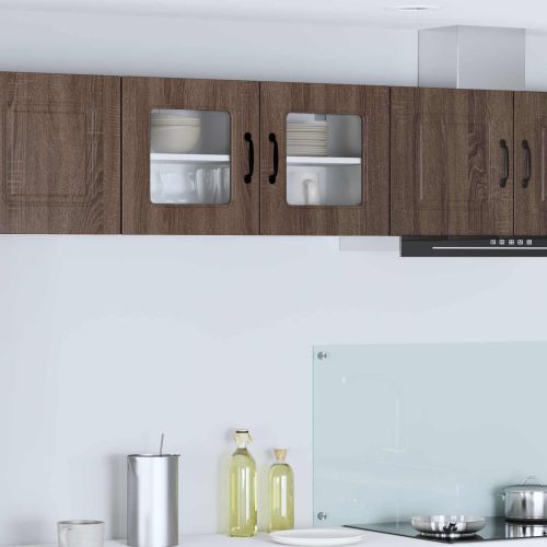 Кухненски шкаф с рафт Кафяв дъб 80 x 31 x 40 см Инженерно дърво