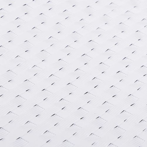 Балконски параван, бял, 300x80 см, полиратан