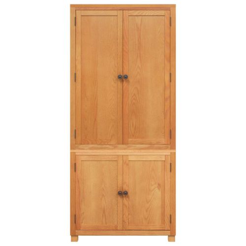 Комплект за съхранение на мебели с врата Кафяво Инженерно дърво