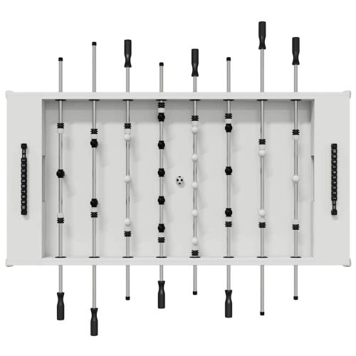 Футболна маса 2 pcs Бяло 146,5 x 74 x 85 см Инженерно дърво