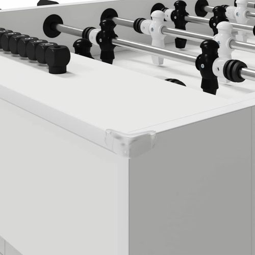 Футболна маса 2 pcs Бяло 146,5 x 74 x 85 см Инженерно дърво