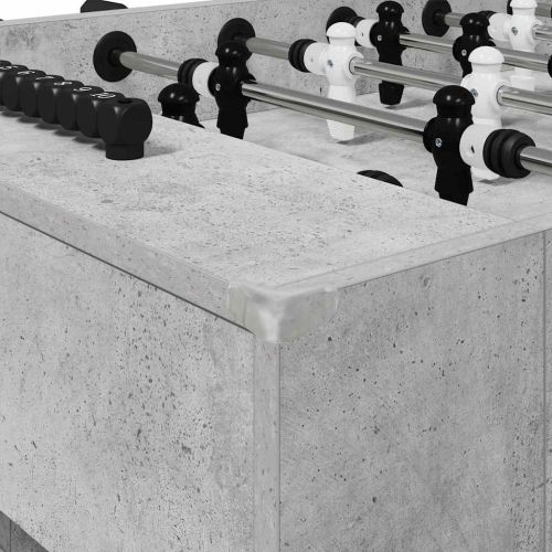 Футболна маса 2 pcs Циментено сиво 146,5 x 74 x 85 см