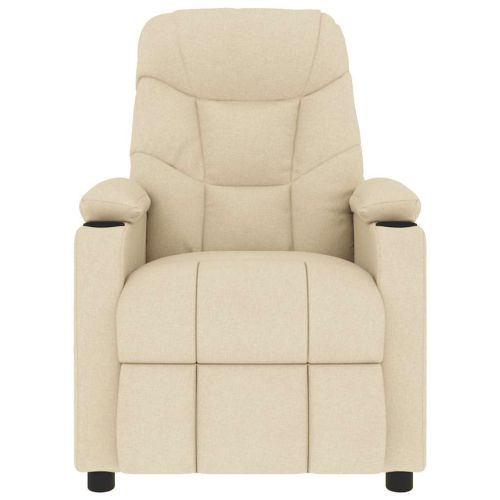 Масажен стол, кремав, текстил