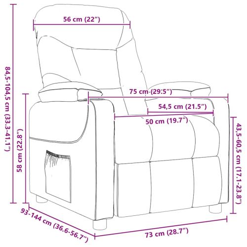 Масажен стол, кремав, текстил