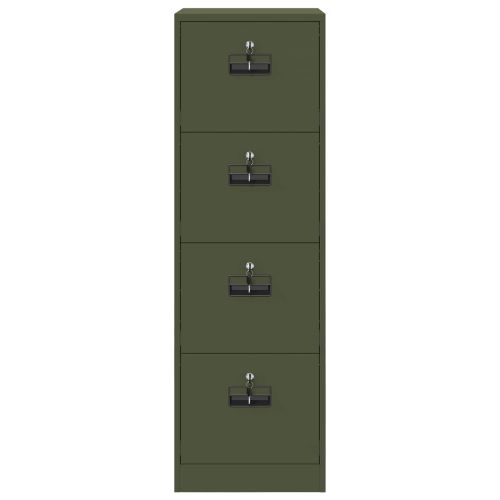 Кабинет за файлове 2 pcs Маслинено зелено 44 x 50 x 106.5 см