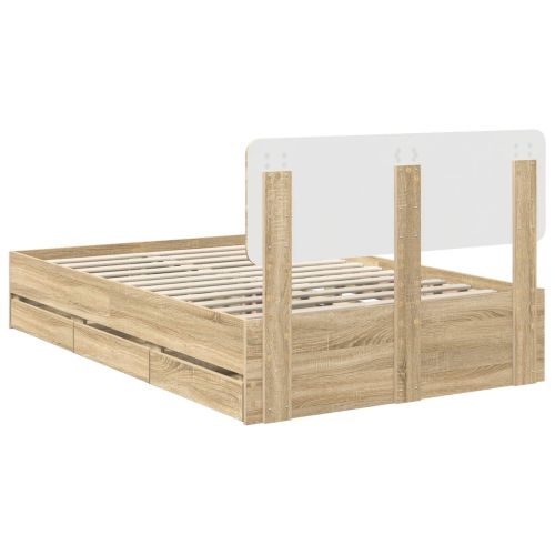 Рамка за легло Сонома дъб 120 x 190 cm Инженерна дървесина