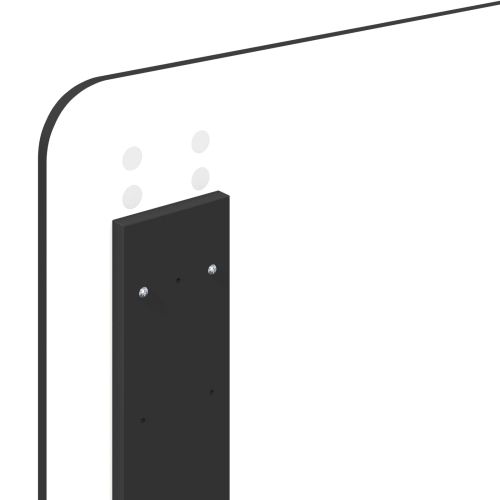 Рамка за легло с чекмедже Черно 90 x 200 cm Инженерна дървесина