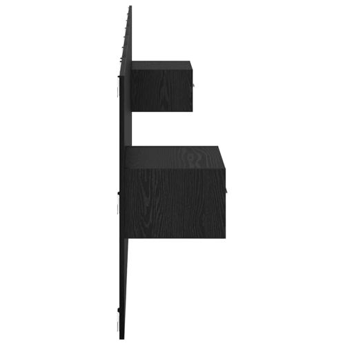 Табла с шкаф с чекмедже 3 pcs Черния дъб Инженерно дърво