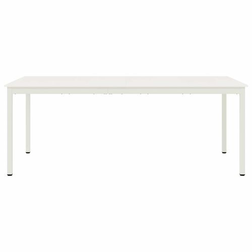 Трапезна маса Бяло 200 x 100 x 75 cm Солидно борово дърво