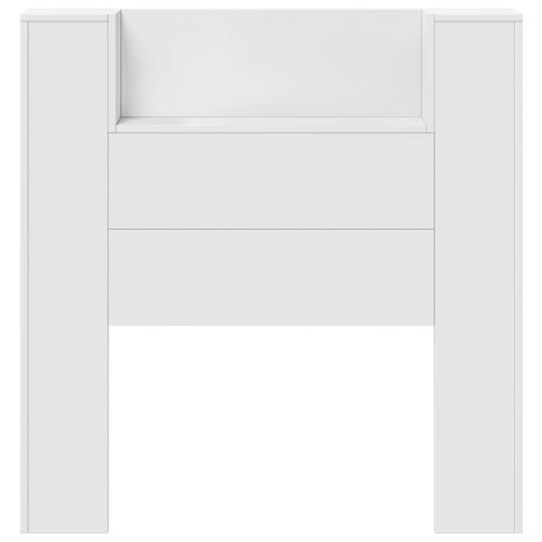 Облегалка за глава Бяло 100 x 16,5 x 103,5 cm Инженерно дърво