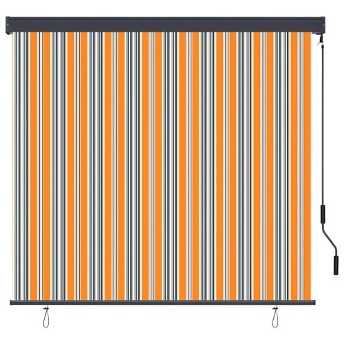 Ролетна щора Жълто и Синьо 180 x 250 cm Текстил и Алуминий