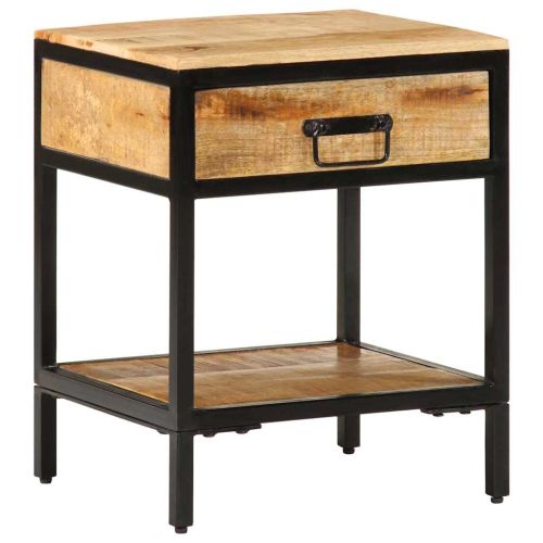 Нощен шкаф Кафяво 40 x 35 x 50 см Масивна дървесина от манго