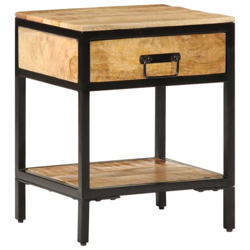 Нощен шкаф Кафяво 40 x 35 x 50 см Масивна дървесина от манго