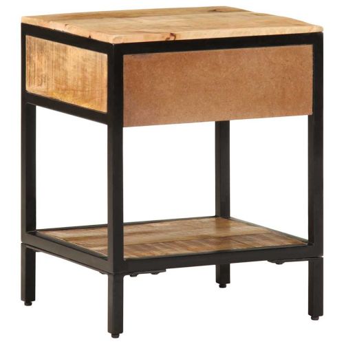 Нощен шкаф Кафяво 40 x 35 x 50 см Масивна дървесина от манго