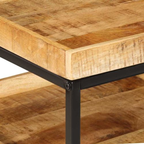 Странична маса Кафяво 55 x 55 x 45 cm Солидно мангово дърво