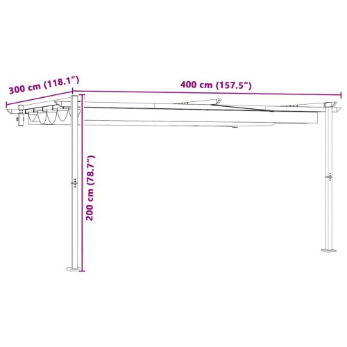 Сенник, монтиран на стена Крем Стомана