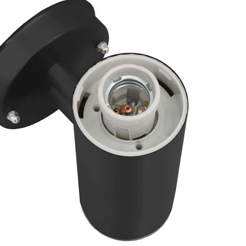 Външна стенна лампа 2 pcs Черно 15 x 7,5 x 33 см