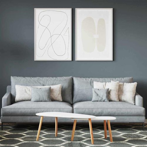 Боя за стени Сив 16,5 x 16,5 x 16 см Стенно пано