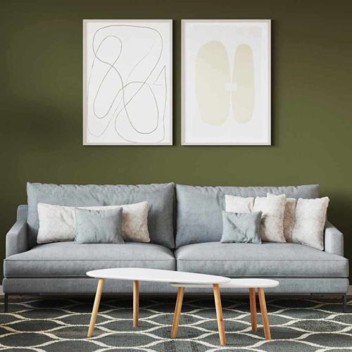 Боя за стени Зелен 16,5 x 16,5 x 16 см Стенно пано