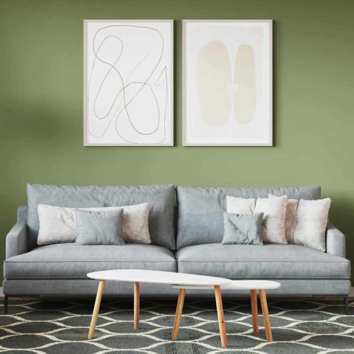 Боя за стени Зелен 16,5 x 16,5 x 16 см Стенно пано