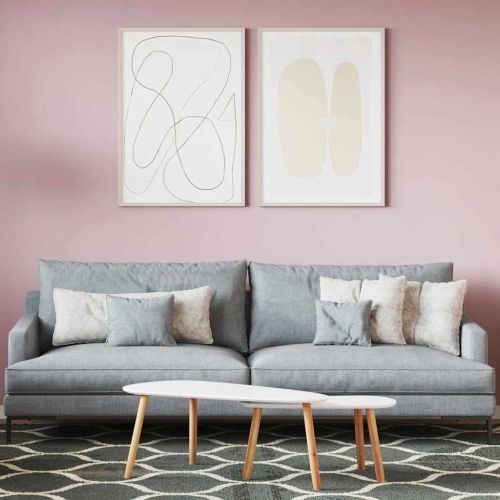 Боя за стени Розово 16,5 x 16,5 x 16 см Стенно пано