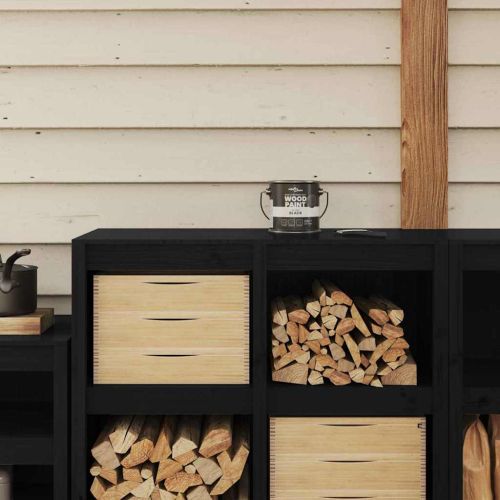 Боя за дърво Черно 16,5 x 16,5 x 16 см Стенно пано