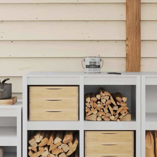 Боя за дърво Сив 16,5 x 16,5 x 16 см Стенно пано