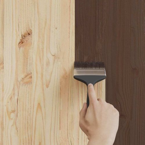 Боя за дърво Кафяво 16,5 x 16,5 x 16 см Стенно пано